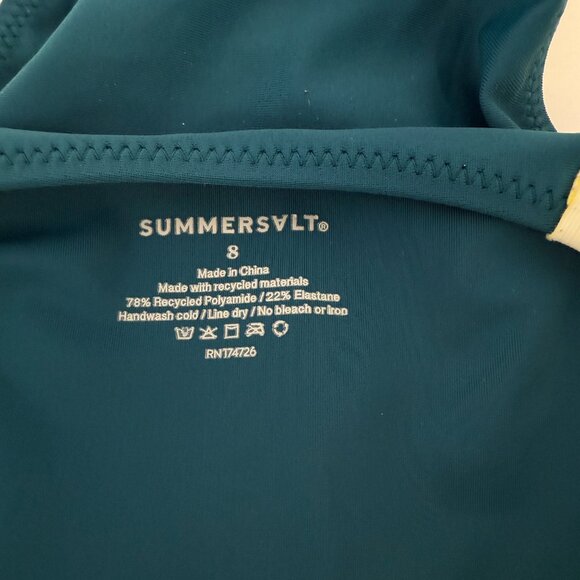 Summersalt Green and Blue One Piece Swimsuit size 8 - Picture 5 of 5